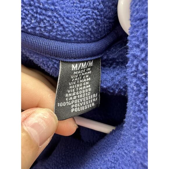 Antigua Mens Sweatshirt Size Medium Fleece Blue 1/4 Zip Footwashing Embroidered - Picture 6 of 11